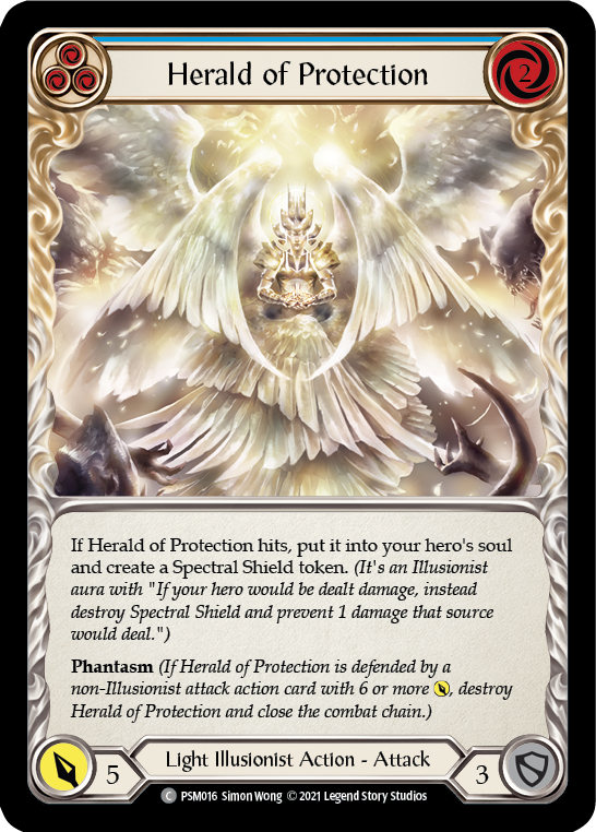 Herald of Protection (Blue) [PSM016] (Monarch Prism Blitz Deck) | Galactic Gamez