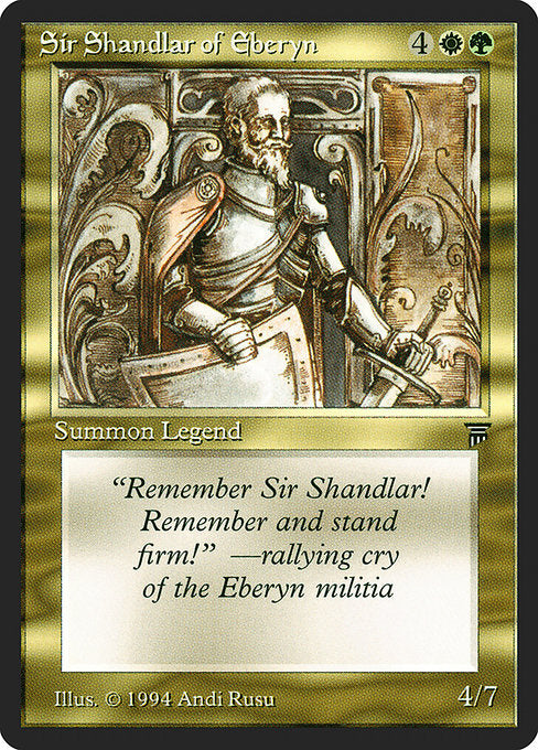Sir Shandlar of Eberyn [Legends] | Galactic Gamez