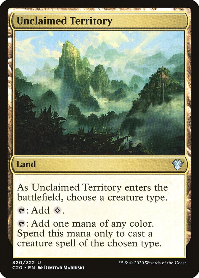 Unclaimed Territory [Commander 2020] | Galactic Gamez