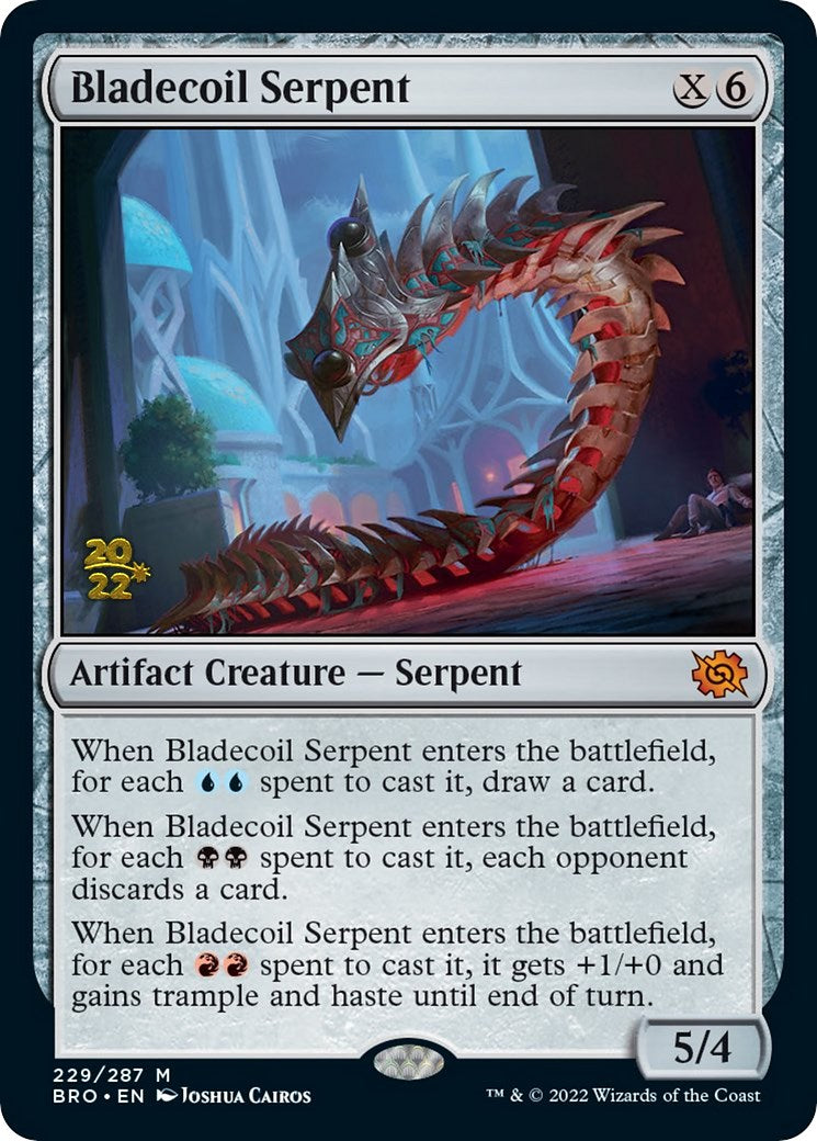 Bladecoil Serpent [The Brothers' War: Prerelease Promos] | Galactic Gamez