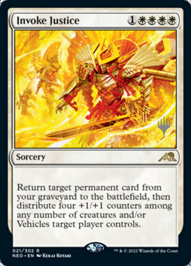 Invoke Justice (Promo Pack) [Kamigawa: Neon Dynasty Promos] | Galactic Gamez