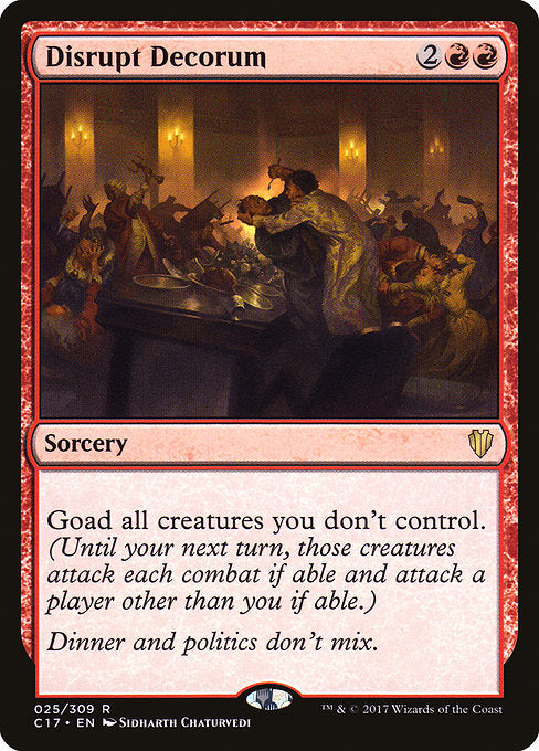 Disrupt Decorum [Commander 2017] | Galactic Gamez