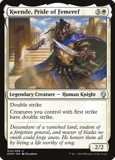Kwende, Pride of Femeref [Dominaria] | Galactic Gamez