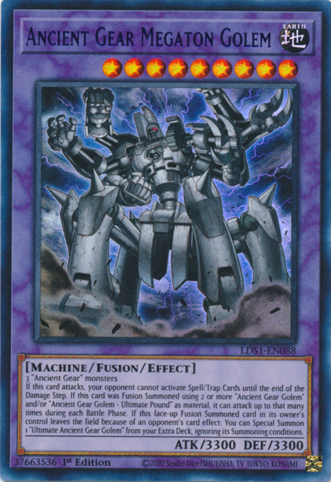 Ancient Gear Megaton Golem (Purple) [LDS1-EN088] Ultra Rare | Galactic Gamez