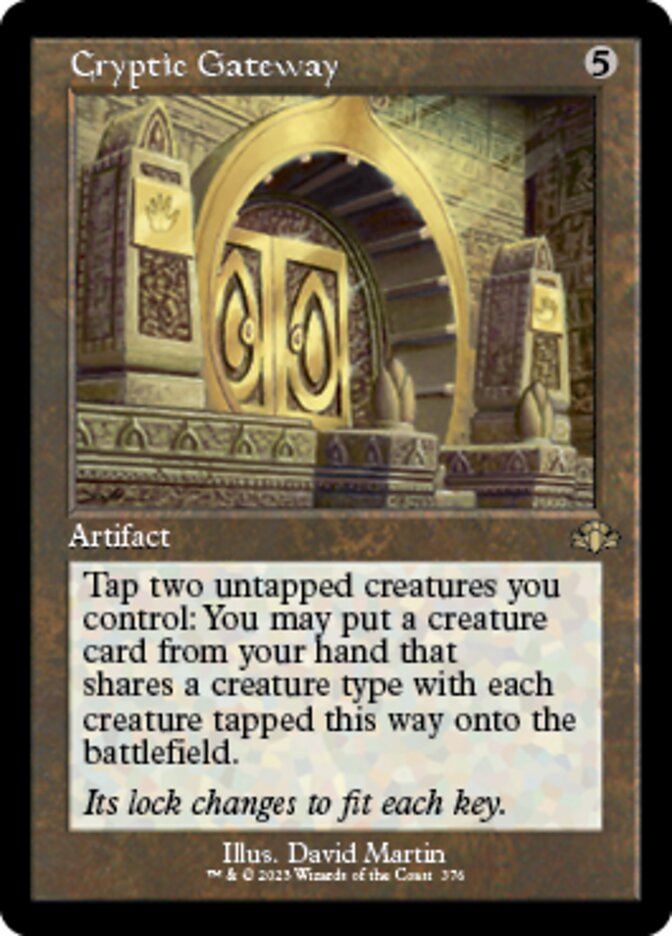 Cryptic Gateway (Retro) [Dominaria Remastered] | Galactic Gamez