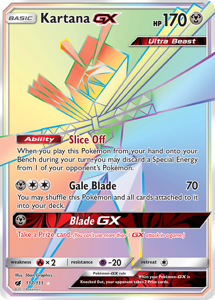 Kartana GX (117/111) [Sun & Moon: Crimson Invasion] | Galactic Gamez