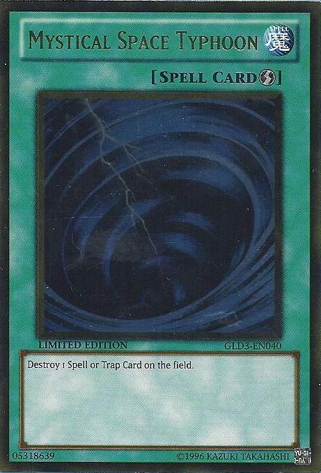 Mystical Space Typhoon [GLD3-EN040] Gold Rare | Galactic Gamez