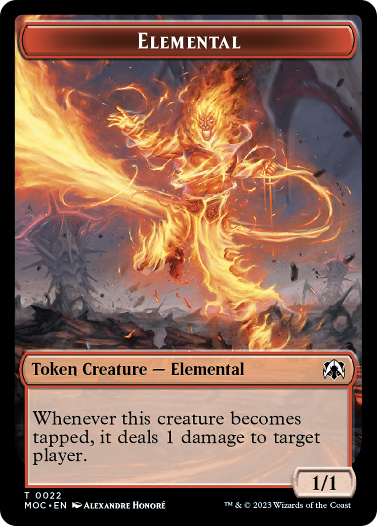 Elemental (22) // Faerie Double-Sided Token [March of the Machine Commander Tokens] | Galactic Gamez