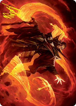 Plargg, Dean of Chaos Art Card (Gold-Stamped Signature) [Strixhaven: School of Mages Art Series] | Galactic Gamez