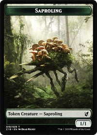 Saproling // Morph Double-sided Token [Commander 2019 Tokens] | Galactic Gamez