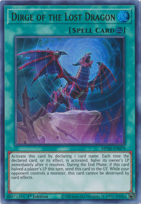Dirge of the Lost Dragon [MP20-EN079] Ultra Rare | Galactic Gamez