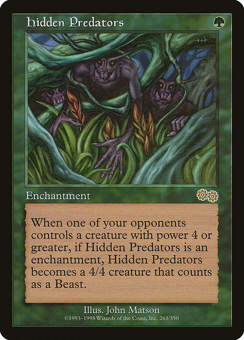 Hidden Predators [Urza's Saga] | Galactic Gamez