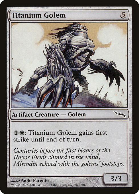 Titanium Golem [Mirrodin] | Galactic Gamez