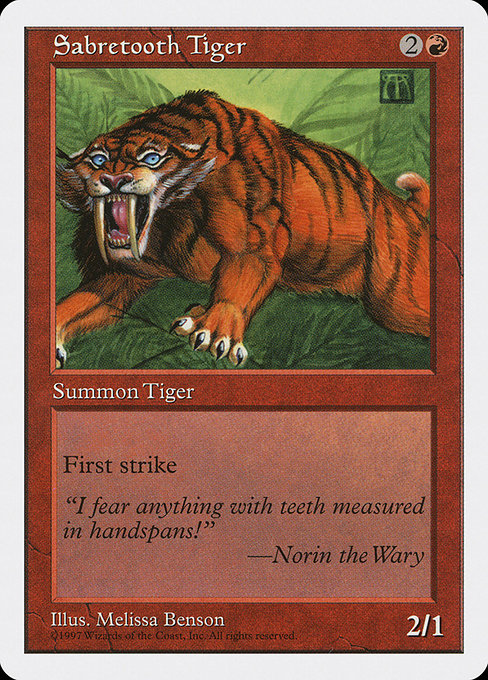 Sabretooth Tiger [Fifth Edition] | Galactic Gamez