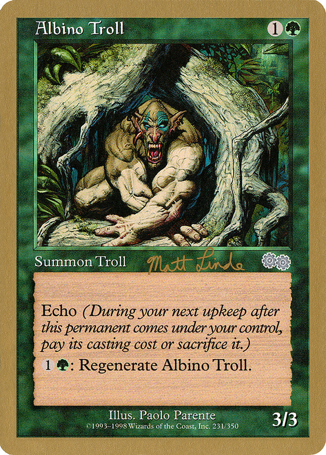 Albino Troll (Matt Linde) [World Championship Decks 1999] | Galactic Gamez