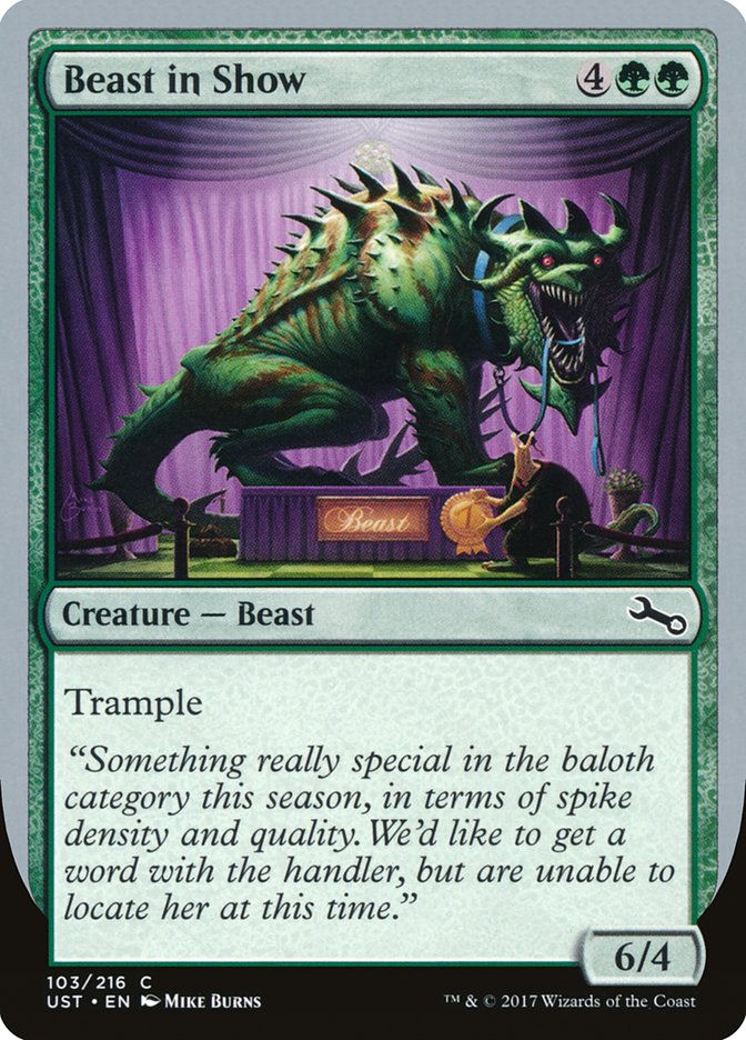 Beast in Show ("Something really special...") [Unstable] | Galactic Gamez