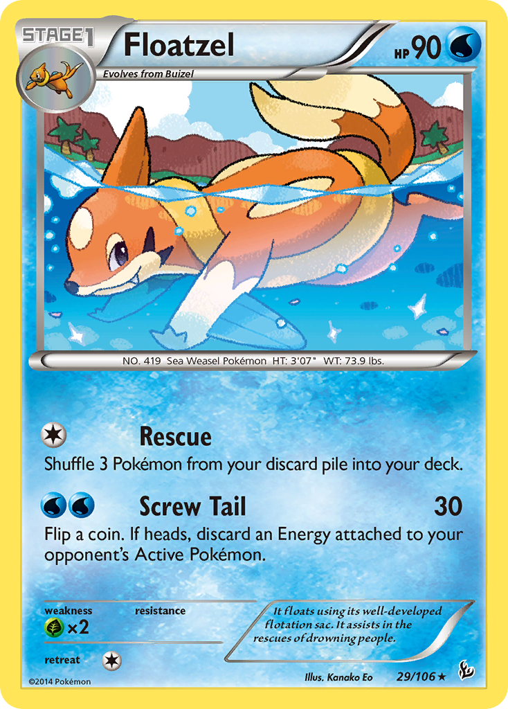 Floatzel (29/106) [XY: Flashfire] | Galactic Gamez