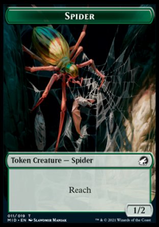 Spider Token [Innistrad: Midnight Hunt Tokens] | Galactic Gamez