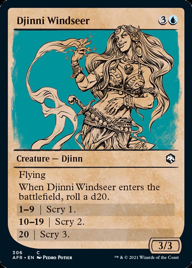 Djinni Windseer (Showcase) [Dungeons & Dragons: Adventures in the Forgotten Realms] | Galactic Gamez