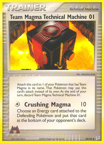 Team Magma Technical Machine 01 (84/95) [EX: Team Magma vs Team Aqua] | Galactic Gamez