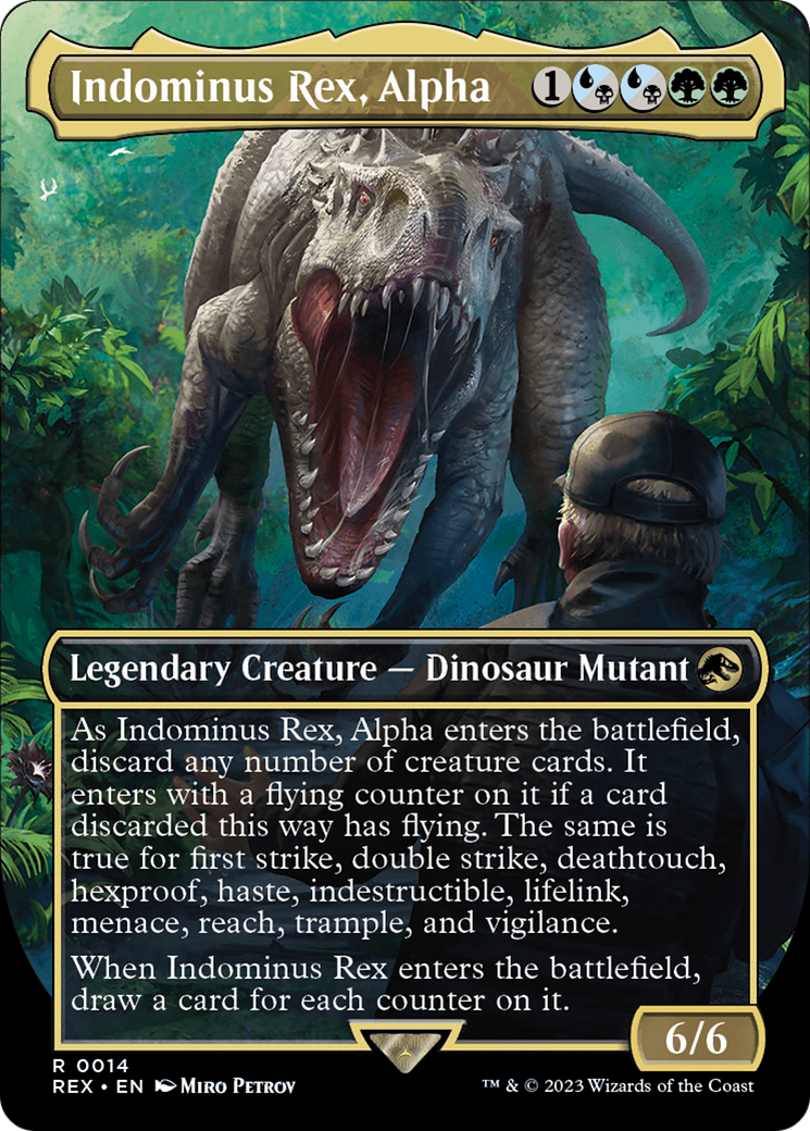 Indominus Rex, Alpha (Borderless) [Jurassic World Collection] | Galactic Gamez