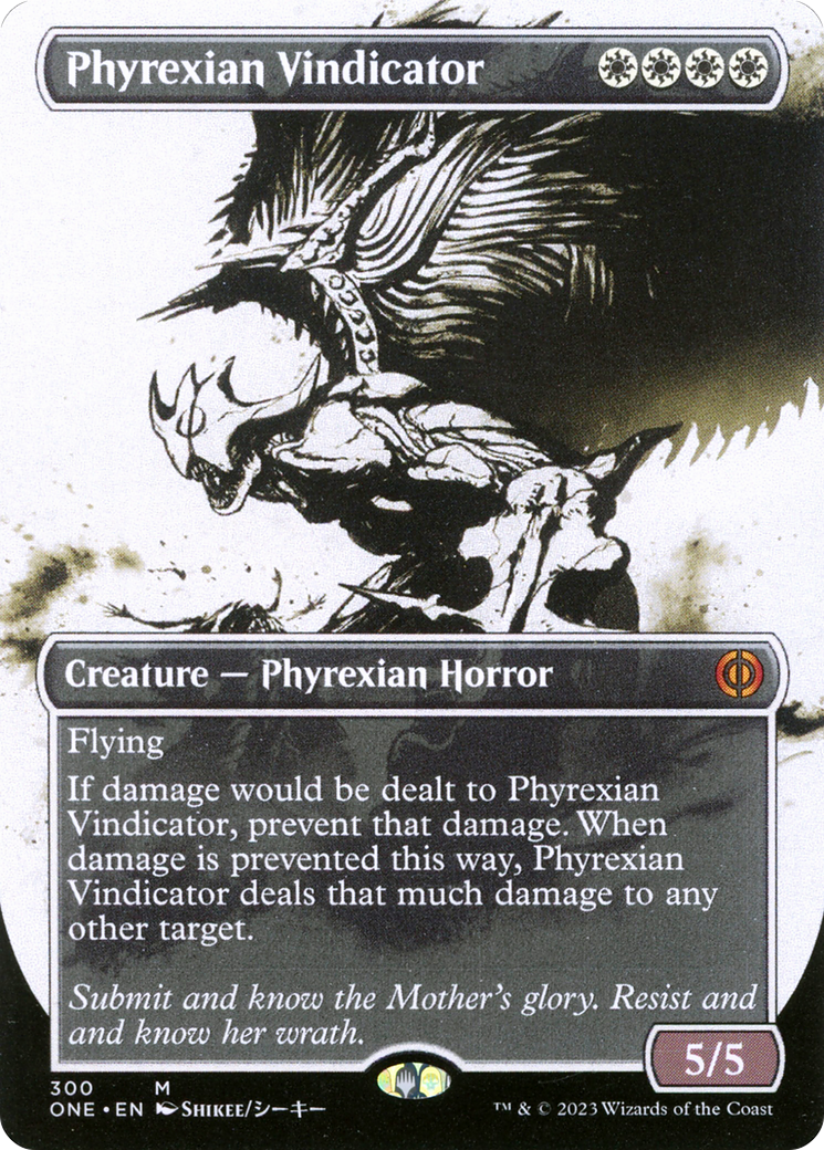 Phyrexian Vindicator (Borderless Ichor) [Phyrexia: All Will Be One] | Galactic Gamez