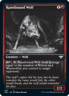 Runebound Wolf [Innistrad: Double Feature] | Galactic Gamez