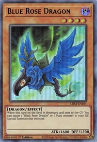 Blue Rose Dragon (Green) [LDS2-EN104] Ultra Rare | Galactic Gamez