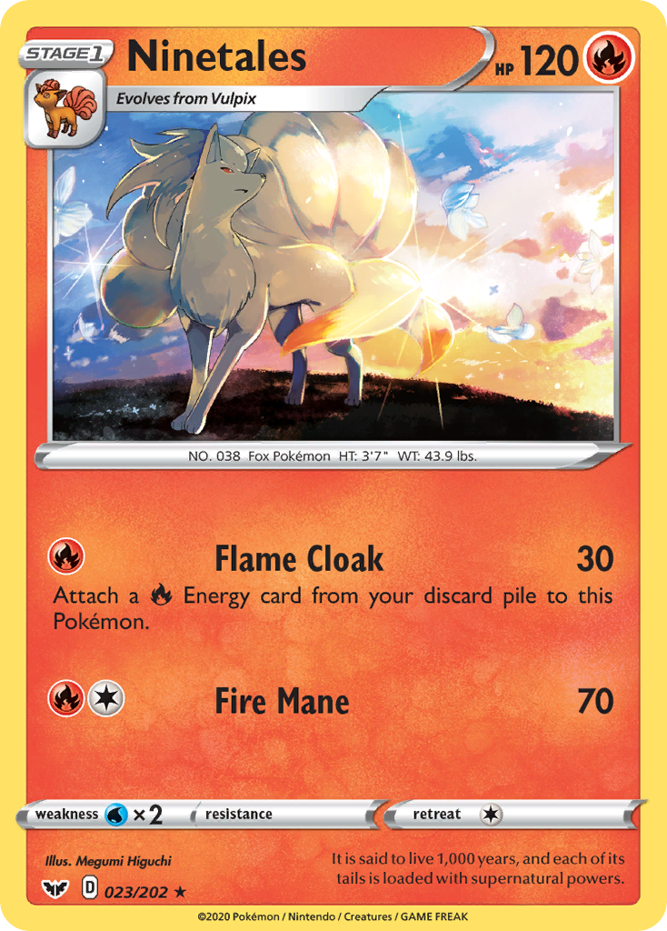 Ninetales (023/202) [Sword & Shield: Base Set] | Galactic Gamez