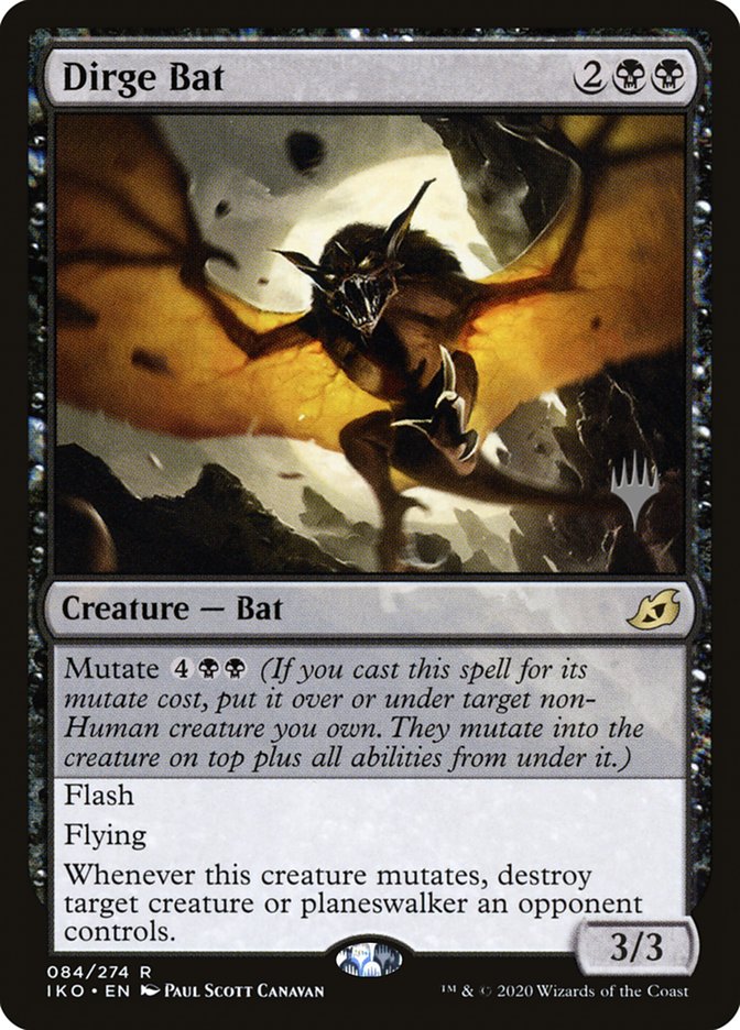 Dirge Bat (Promo Pack) [Ikoria: Lair of Behemoths Promos] | Galactic Gamez