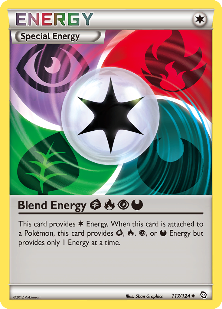 Blend Energy GrassFirePsychicDarkness (117/124) [Black & White: Dragons Exalted] | Galactic Gamez