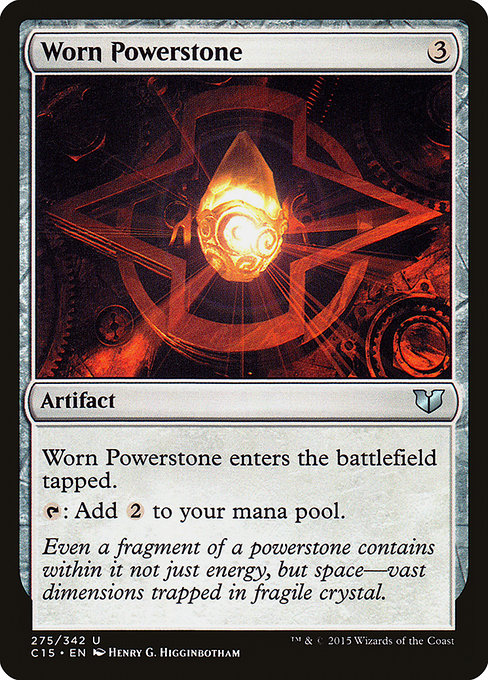 Worn Powerstone [Commander 2015] | Galactic Gamez