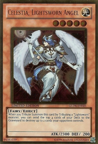 Celestia, Lightsworn Angel [GLD4-EN025] Gold Rare | Galactic Gamez