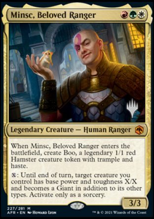 Minsc, Beloved Ranger (Promo Pack) [Dungeons & Dragons: Adventures in the Forgotten Realms Promos] | Galactic Gamez