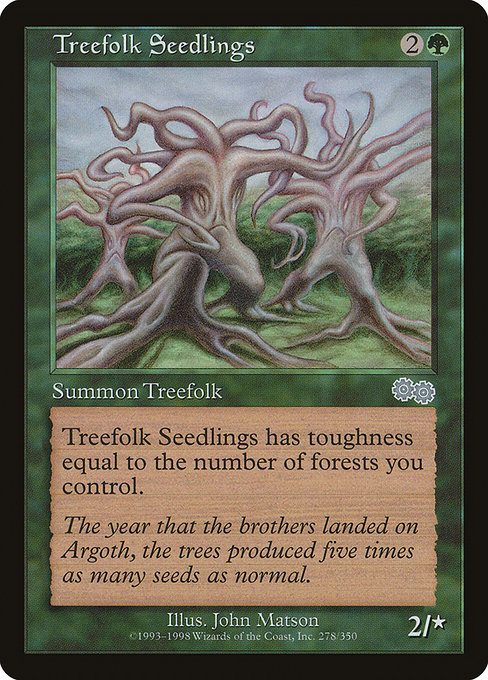 Treefolk Seedlings [Urza's Saga] | Galactic Gamez