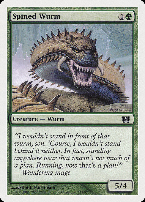 Spined Wurm [Eighth Edition] | Galactic Gamez