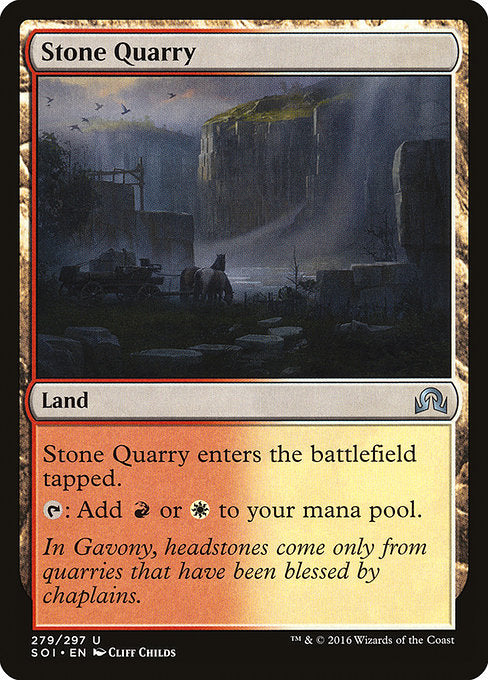 Stone Quarry [Shadows over Innistrad] | Galactic Gamez