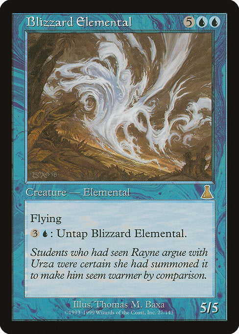 Blizzard Elemental [Urza's Destiny] | Galactic Gamez