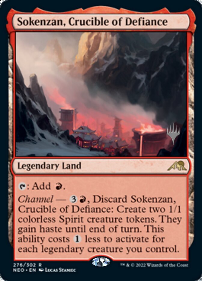 Sokenzan, Crucible of Defiance (Promo Pack) [Kamigawa: Neon Dynasty Promos] | Galactic Gamez