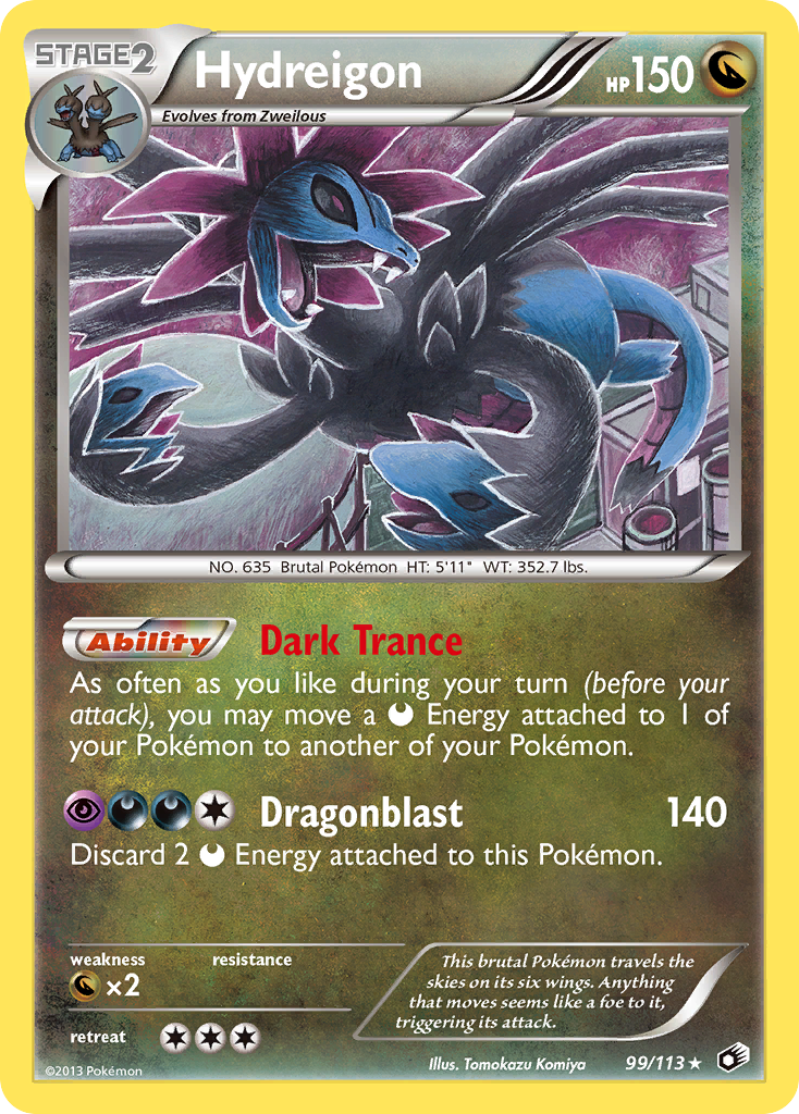 Hydreigon (99/113) [Black & White: Legendary Treasures] | Galactic Gamez