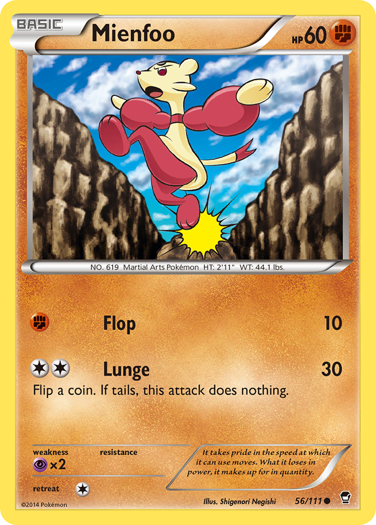 Mienfoo (56/111) [XY: Furious Fists] | Galactic Gamez