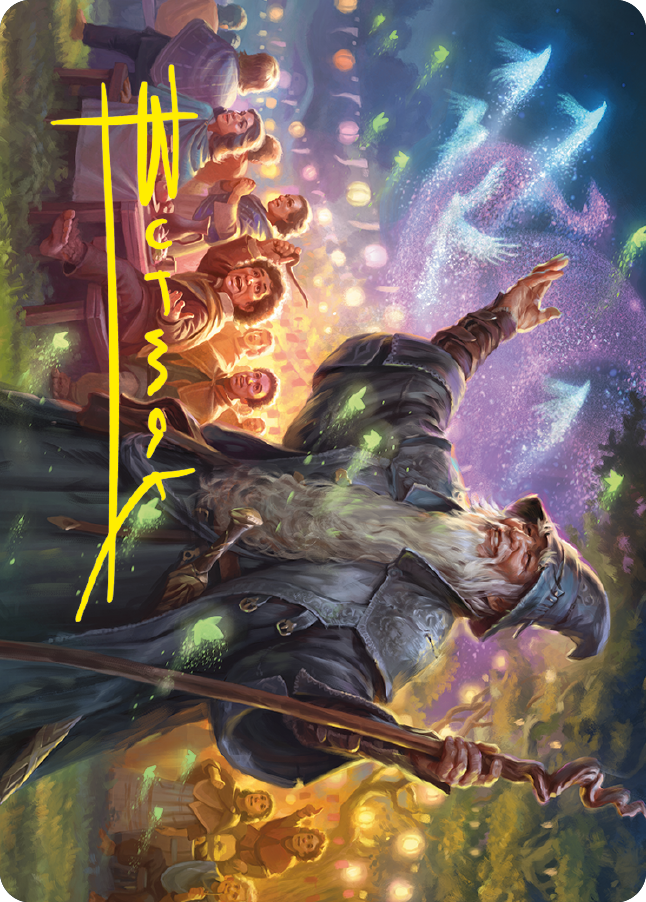 Gandalf, Friend of the Shire Art Card (Gold-Stamped Signature) [The Lord of the Rings: Tales of Middle-earth Art Series] | Galactic Gamez
