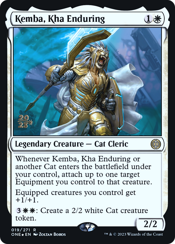 Kemba, Kha Enduring [Phyrexia: All Will Be One Prerelease Promos] | Galactic Gamez