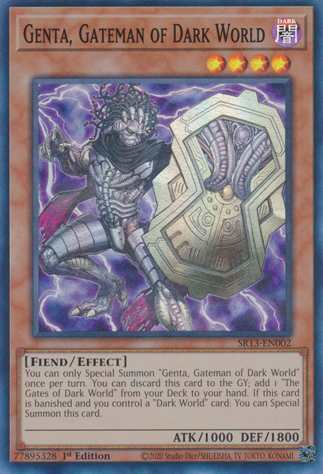 Genta, Gateman of Dark World [SR13-EN002] Super Rare | Galactic Gamez