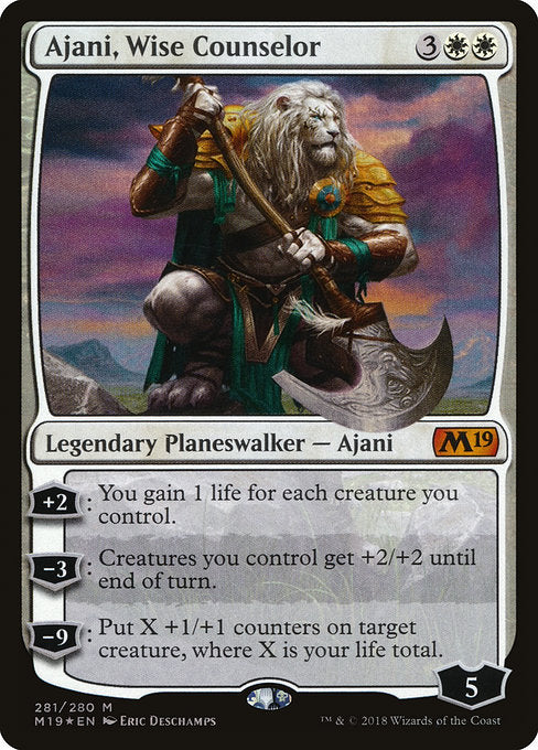 Ajani, Wise Counselor [Core Set 2019] | Galactic Gamez