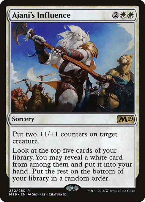 Ajani's Influence [Core Set 2019] | Galactic Gamez