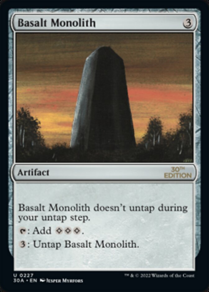 Basalt Monolith [30th Anniversary Edition] | Galactic Gamez