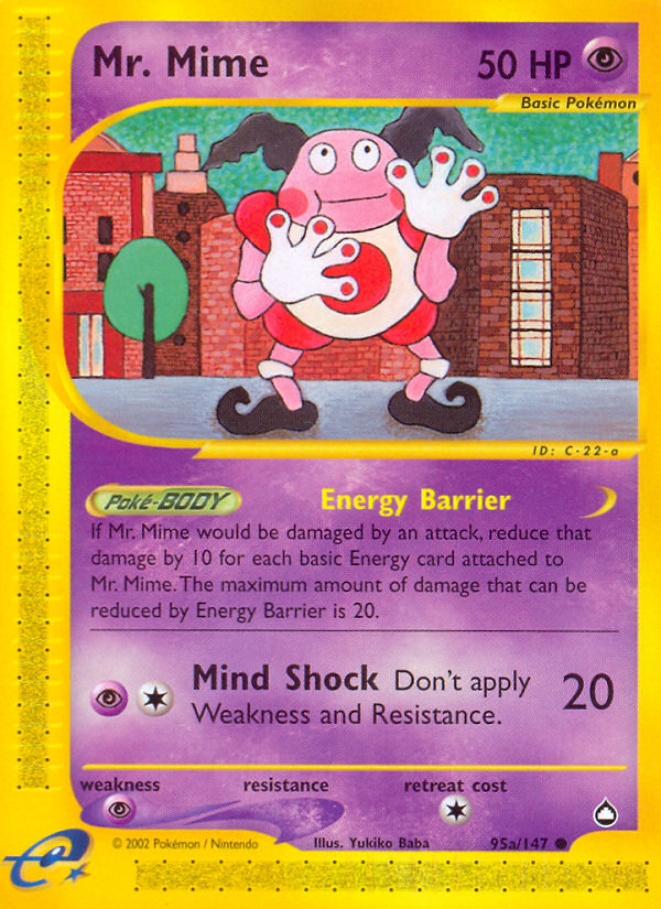 Mr. Mime (95a/147) [Aquapolis] | Galactic Gamez