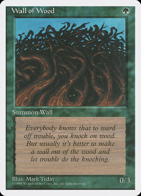 Wall of Wood [Fourth Edition] | Galactic Gamez