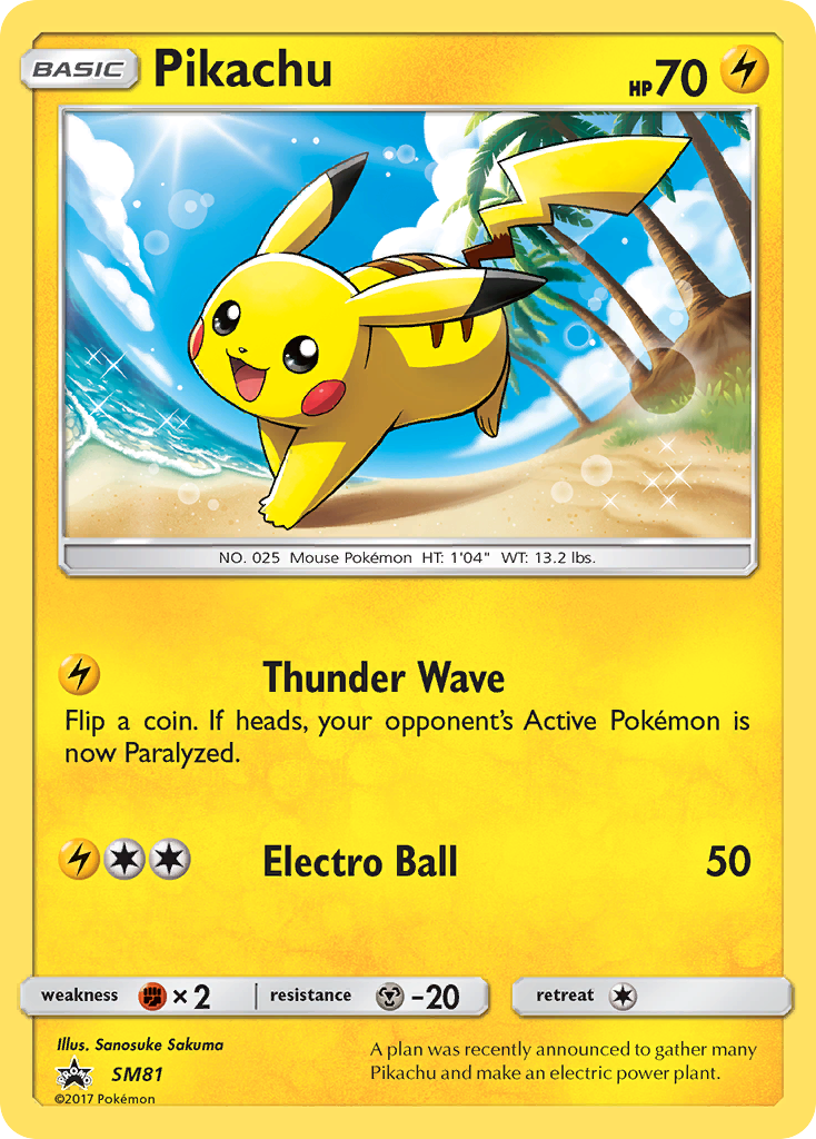 Pikachu (SM81) [Sun & Moon: Black Star Promos] | Galactic Gamez